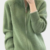 Chelsea Zip-Up Knit Cardigan