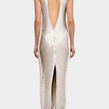 Jianna Halter Neck Dress with Metallic Fringes