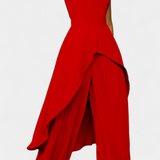 Chrysoula Asymmetrical Set with Pleated Trousers