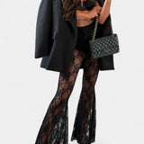 Demelza Oversized Blazer and Floral Lace Trousers Set