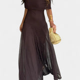 Jessamy One-Shoulder Tie-Dye Maxi Dress