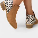 Janicee Orthopaedic Boots with Leopard Print