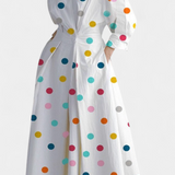 Miriam Retro Long Sleeve Maxi Dress