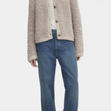 Chenda Short Plush Textured Cardigan