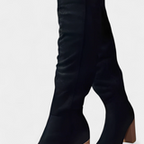Calliope Knee-High Chunky Heeled Boots