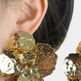 Brilliant Flower-Shaped Earrings