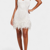 Sheril Mini Feather Dress