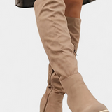 Calliope Knee-High Chunky Heeled Boots
