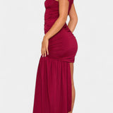 Velia Asymmetrical Mini Dress with Draping