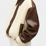 Colour Block Knit Jacket