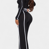 Krystelle Off-Shoulder Set with Straight Cut Trousers