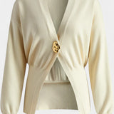 Solferina Plain Golden Cardigan