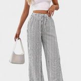 Sabrina Lightweight Straight Leg Trousers with Adjustable Waistband