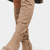 Calliope Knee-High Chunky Heeled Boots