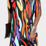 Haruna Timeless Midi Dress with Round Neck