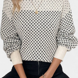 Rachael Colour Block Round Neck Jumper