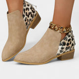 Janicee Orthopaedic Boots with Leopard Print