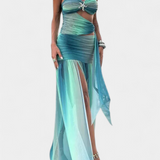 Maisie A-Line Cut Strapless Maxi Dress