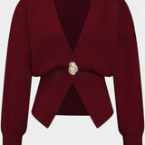 Solferina Plain Golden Cardigan