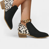 Janicee Orthopaedic Boots with Leopard Print
