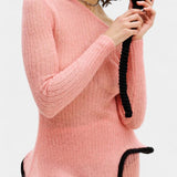 Stormi Knitted Skirt Set with Ruffled Edges