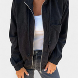 Lorca Corduroy Jacket with Hood and Zip