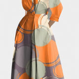 Miriam Retro Long Sleeve Maxi Dress