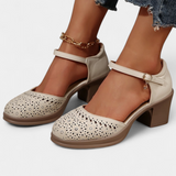 Cirila Women's Synthetic Leather Ankle Boots with Decorative Buckle