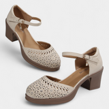 Cirila Women's Synthetic Leather Ankle Boots with Decorative Buckle