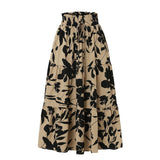 Midi skirt with floral print and pleats - Camila