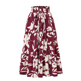 Midi skirt with floral print and pleats - Camila