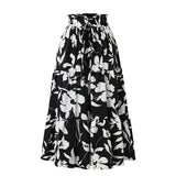 Midi skirt with floral print and pleats - Camila