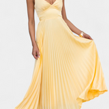 Arlena Pleated Strap Dress with Crossed Back