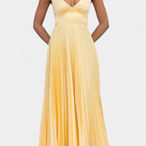 Arlena Pleated Strap Dress with Crossed Back