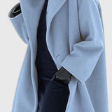 Harper Oversized Wool Blend Coat with Wide Lapel