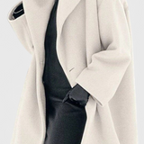 Harper Oversized Wool Blend Coat with Wide Lapel