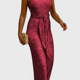 Adele Sequin Jumpsuit with Adjustable Waist