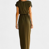 Clarissa Wrap Midi Dress with Side Split