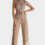 Sleeveless Flared Jumpsuit