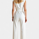 Sleeveless Flared Jumpsuit