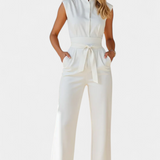 Sleeveless Flared Jumpsuit