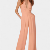 Lilac Wide-Leg Jumpsuit with Light Elegance