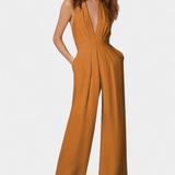 Lilac Wide-Leg Jumpsuit with Light Elegance