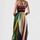 Leticia Long Dress with Soft Fall and Natural Style