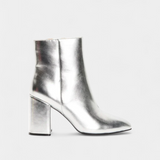 Ralica Silver Metallic Ankle Boots